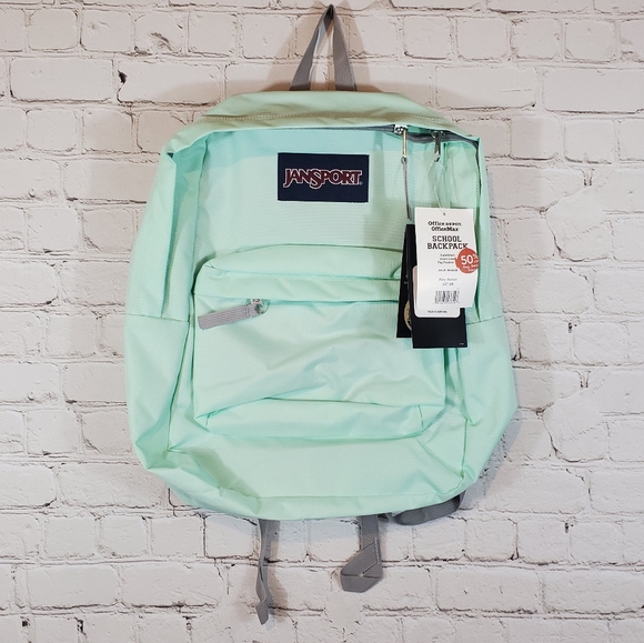 jansport superbreak backpack brook green